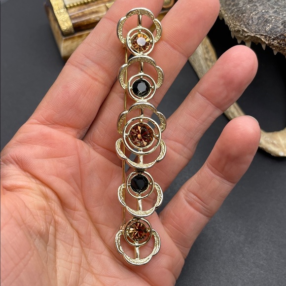 Sarah Coventry bar brooch vintage - Picture 4 of 6